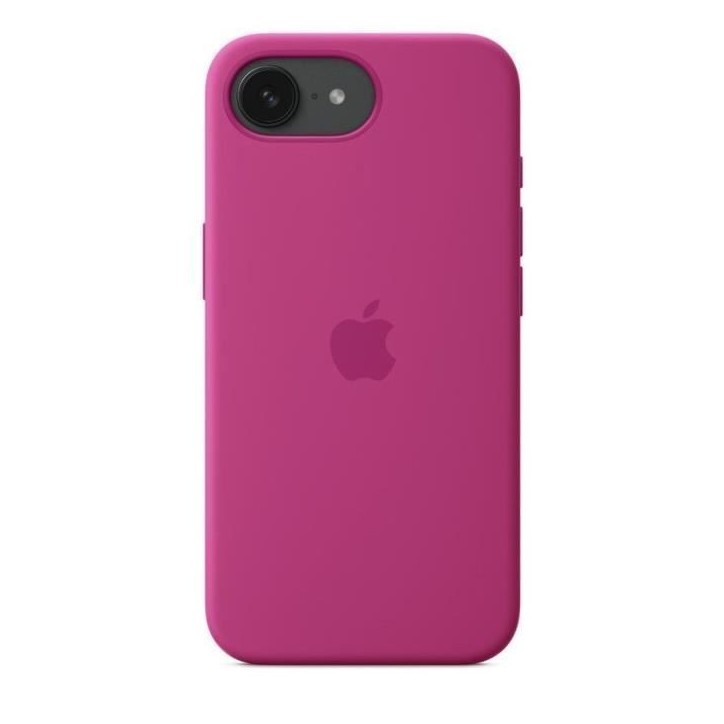 APPLE - iPhone 16E - Coque en silicone - Fuchsia