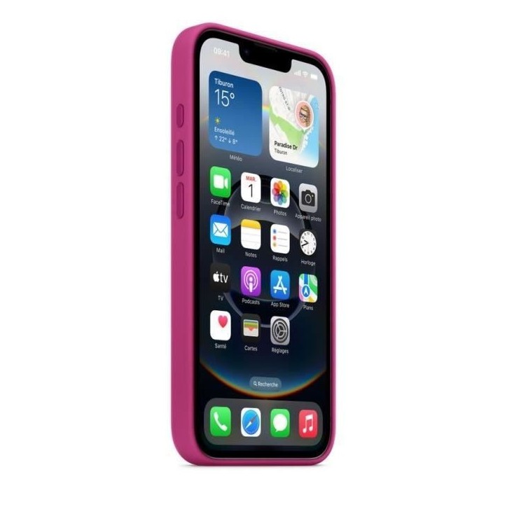 APPLE - iPhone 16E - Coque en silicone - Fuchsia