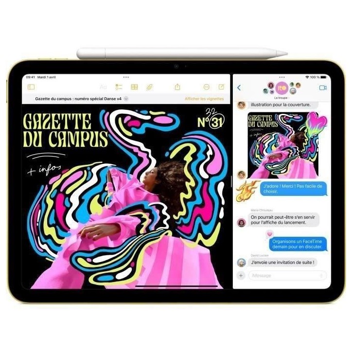 APPLE - iPad A16 (2025) - 11 - Wi-Fi - 128Go - Bleu