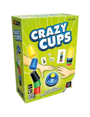 Jeu de société - GIGAMIC - Crazy Cups - Rapidité et repérage - a partir de 6 ans