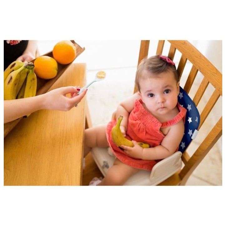 Réhausseur bébé pour table a manger - BENBAT - Portable et lavable - Facile a plier - Harnais de sécurité réglable - Marin Réhausseur bébé pour table a manger - BENBAT - Portable et lavable - Facile a plier - Harnais de sécurité réglable - Marin