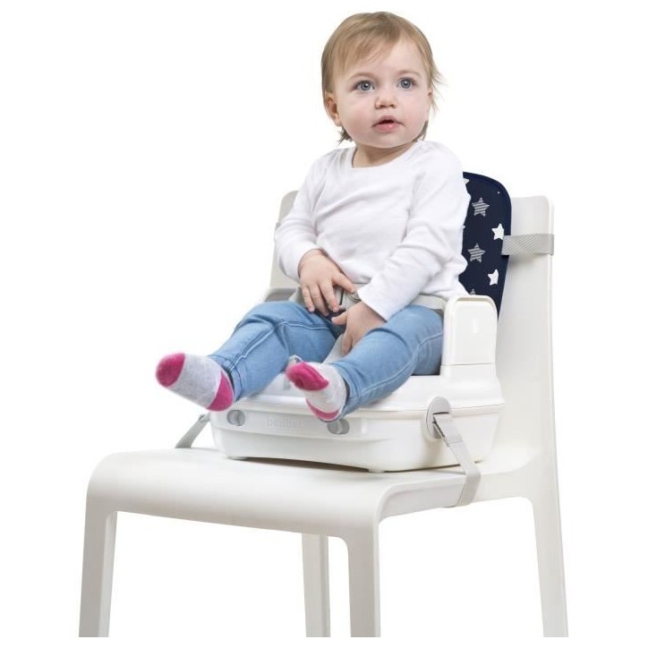 Réhausseur bébé pour table a manger - BENBAT - Portable et lavable - Facile a plier - Harnais de sécurité réglable - Marin Réhausseur bébé pour table a manger - BENBAT - Portable et lavable - Facile a plier - Harnais de sécurité réglable - Marin