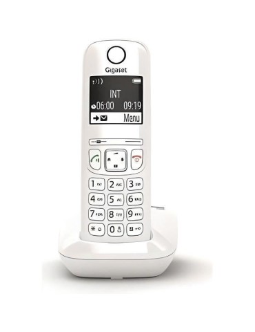 Téléphone Fixe GIGASET AS690 Blanc - Mains-libres performant HSP™ et blocage d'appels efficace