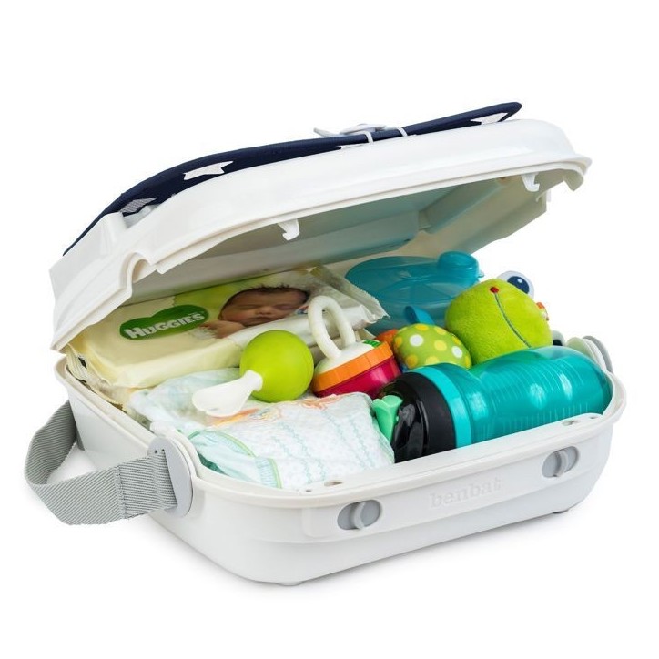 Réhausseur bébé pour table a manger - BENBAT - Portable et lavable - Facile a plier - Harnais de sécurité réglable - Marin Réhausseur bébé pour table a manger - BENBAT - Portable et lavable - Facile a plier - Harnais de sécurité réglable - Marin
