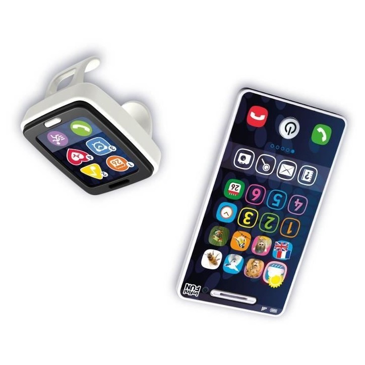 Téléphone et Montre - KD - Mon Téléphone et sa Montre Fitness - Imitation réaliste pour les tout-petits Téléphone et Montre - KD - Mon Téléphone et sa Montre Fitness - Imitation réaliste pour les tout-petits