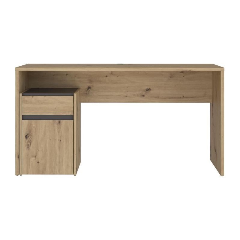Bureau droit MODULTRICK - Chene/Gris foncé - 140 x 52,7 x 72,5 cm Bureau droit MODULTRICK - Chene/Gris foncé - 140 x 52,7 x 72,5 cm