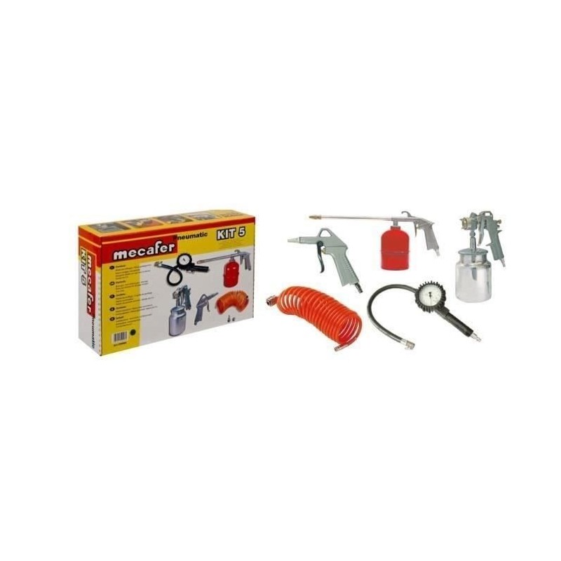 Kit d'accessoires air comprimé - MECAFER - 9179151 - Pistolet peintur Kit d'accessoires air comprimé - MECAFER - 9179151 - Pistolet peintur