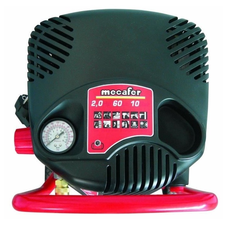 Compresseur d'air vertical MECAFER FIFTY - 50L - 1500W - 10 bars - 2 CV sans huile