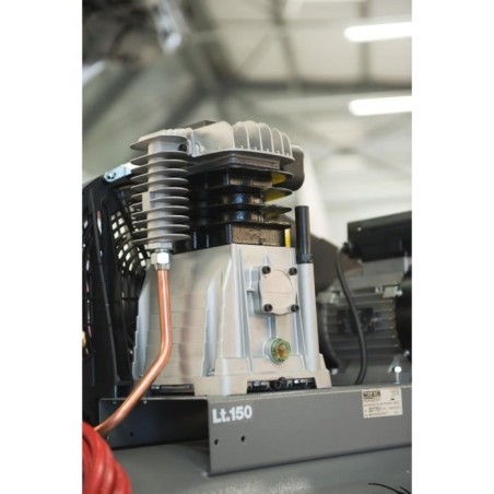 MECAFER Compresseur 150 L 3HP Bicylindre courroie 10 bars Semi Pro PowerMonster - 425200