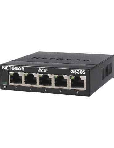 NETGEAR GS305-300PES Switch Ethernet Métal 5 ports Gigabit (10/100/1000)