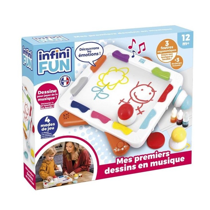 Jeu de coloriage - Infini Fun - Xylopad - Multicolore - 3 feutres ergonomiques - 12 mois et plus Jeu de coloriage - Infini Fun - Xylopad - Multicolore - 3 feutres ergonomiques - 12 mois et plus