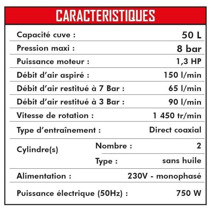 MECAFER COMPRESSEUR SILENCIEUX 24L 1HP MECAFER COMPRESSEUR SILENCIEUX 24L 1HP