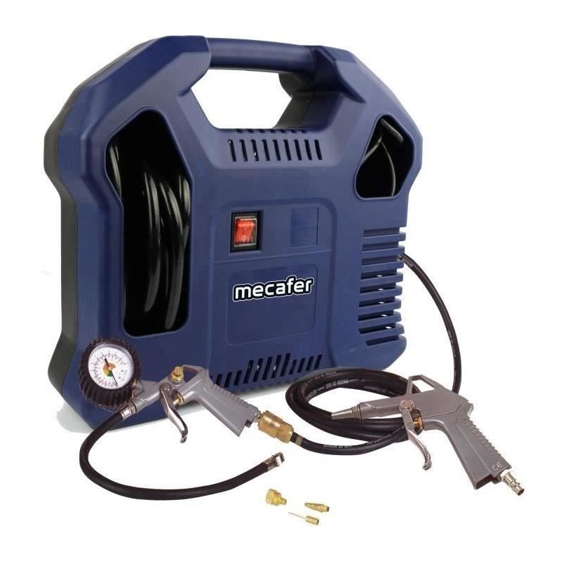 Compresseur sans cuve - MECAFER - 425792 - Bleu - 1,5 HP - 8 bars Compresseur sans cuve - MECAFER - 425792 - Bleu - 1,5 HP - 8 bars