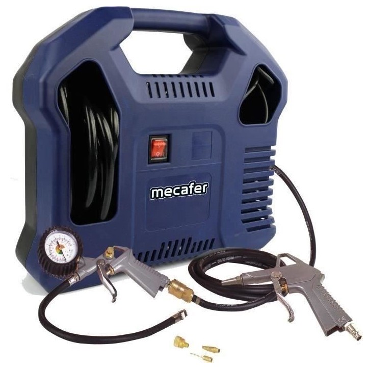 Compresseur sans cuve - MECAFER - 425792 - Bleu - 1,5 HP - 8 bars