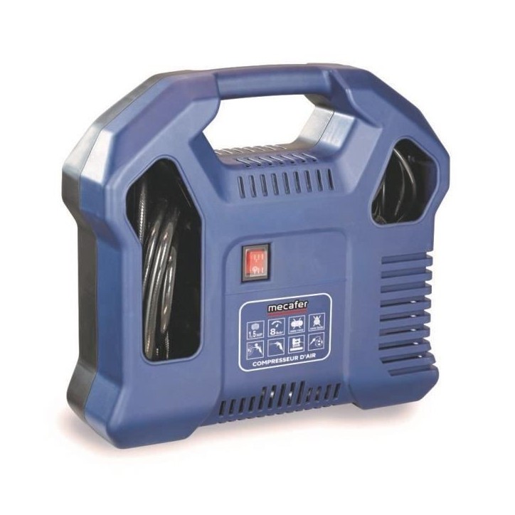 Compresseur sans cuve - MECAFER - 425792 - Bleu - 1,5 HP - 8 bars