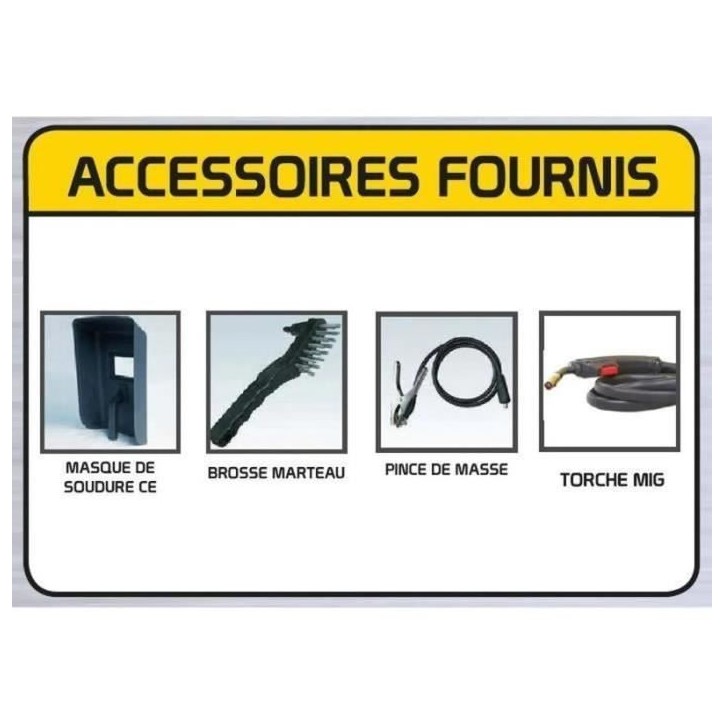 Poste a souder MIG Inverter No Gaz 100A - Stanley Poste a souder MIG Inverter No Gaz 100A - Stanley