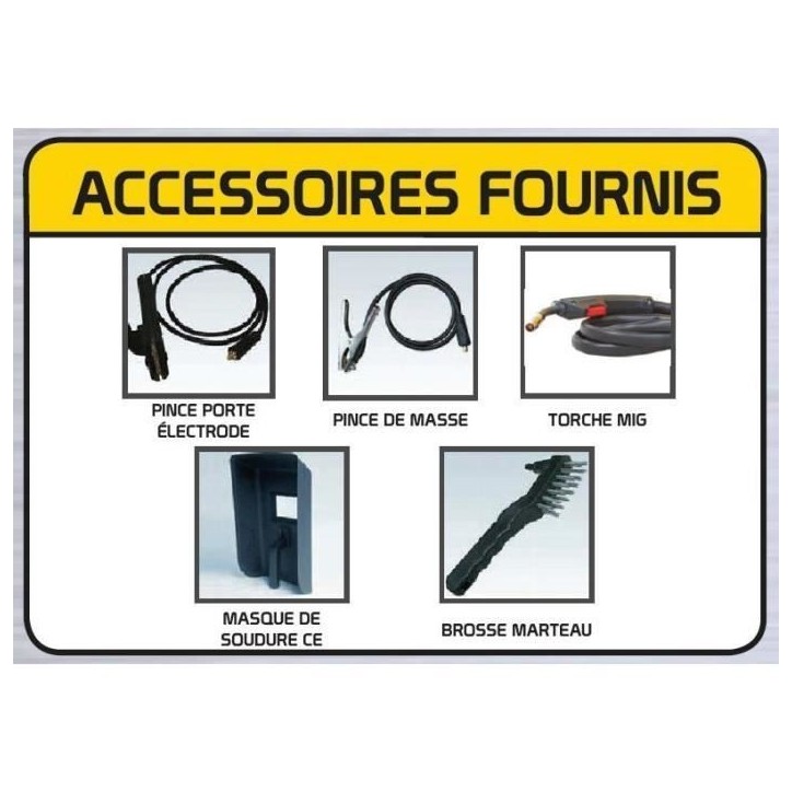 Poste a souder Inverter VIP 160A Multi Process 3 en 1 - STANLEY - MMA, MIG GAZ, MIG NO GAZ - 6mm - Jaune Poste a souder Inverter VIP 160A Multi Process 3 en 1 - STANLEY - MMA, MIG GAZ, MIG NO GAZ - 6mm - Jaune