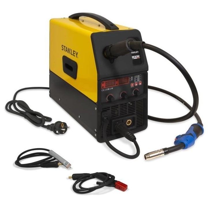 Poste a souder Inverter VIP 200A Multi Process 4 en 1 - STANLEY - MMA, MIG GAZ, MIG NO GAZ, TIG - 10A a 200A