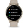 Montre GPS connectée Venu 3S GARMIN, 30,4mm (1,2), Acier Soft Gold, b