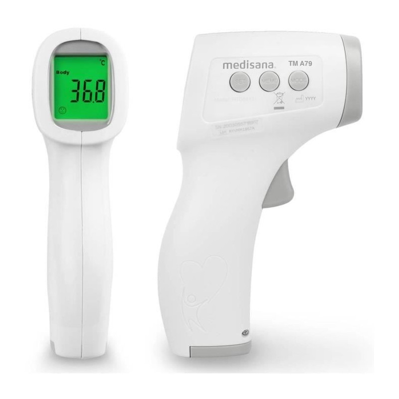 Thermemetre sans contact TM A79 medisana. Alarmes visuelle (3 couleurs Thermemetre sans contact TM A79 medisana. Alarmes visuelle (3 couleurs