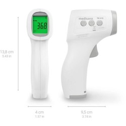 Thermemetre sans contact TM A79 medisana. Alarmes visuelle (3 couleurs