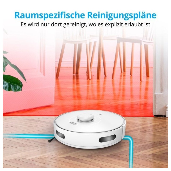 Aspirateur laveur robot X10 SW MEDION MD11782 - 120 min - 2700 Pa - 400 ml - Blanc Aspirateur laveur robot X10 SW MEDION MD11782 - 120 min - 2700 Pa - 400 ml - Blanc