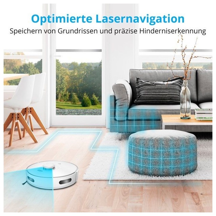 Aspirateur laveur robot X10 SW MEDION MD11782 - 120 min - 2700 Pa - 400 ml - Blanc Aspirateur laveur robot X10 SW MEDION MD11782 - 120 min - 2700 Pa - 400 ml - Blanc
