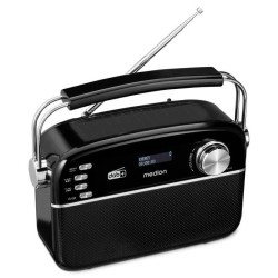 Radio Rétro - MEDION - DAB/FM - Mono 2,5W RMS - Noir