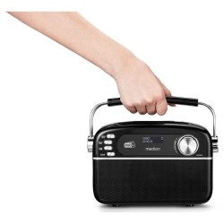 Radio Rétro - MEDION - DAB/FM - Mono 2,5W RMS - Noir