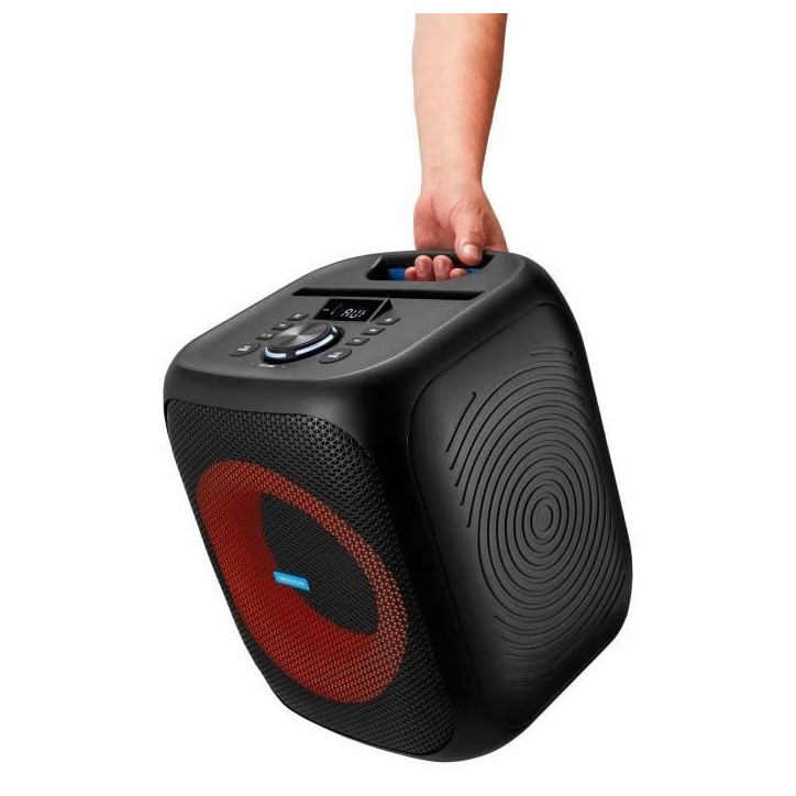 Enceinte - MEDION - Compact - 50W RMS - Anneau LED multicolore Enceinte - MEDION - Compact - 50W RMS - Anneau LED multicolore