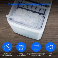 Machine a glaçons cristallins – MEDION MD11950 – Réservoir eau 2