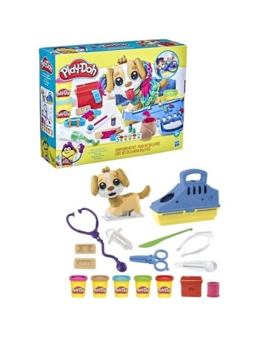 Coffret Play-Doh Le cabinet vétérinaire avec chien et 10 outils - Les classiques