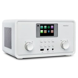 Radio Internet - MEDION - DAB - Bluetooth - 2x10W RMS - Blanc