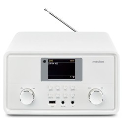 Radio Internet - MEDION - DAB - Bluetooth - 2x10W RMS - Blanc