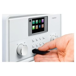 Radio Internet - MEDION - DAB - Bluetooth - 2x10W RMS - Blanc