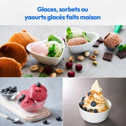MEDION Machine a glace avec compresseur (convient pour la préparation