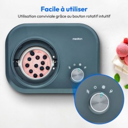 MEDION Machine a glace avec compresseur (convient pour la préparation