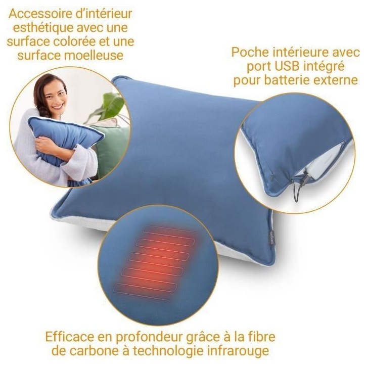 Coussin chauffant sans fil - MEDISANA - HC 250 - 10 W - Vert Coussin chauffant sans fil - MEDISANA - HC 250 - 10 W - Vert