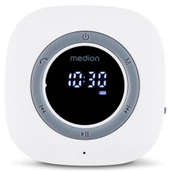 Radio de Douche - MEDION - FM - Bluetooth - IPX6 - Ventouse de fixatio
