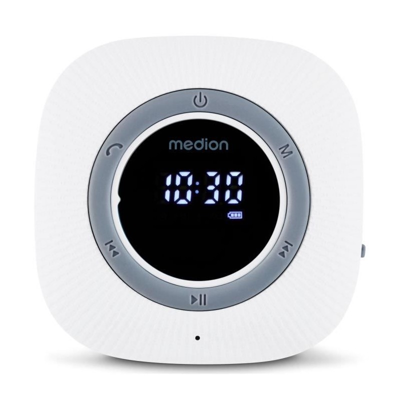 Radio de Douche - MEDION - FM - Bluetooth - IPX6 - Ventouse de fixatio Radio de Douche - MEDION - FM - Bluetooth - IPX6 - Ventouse de fixatio
