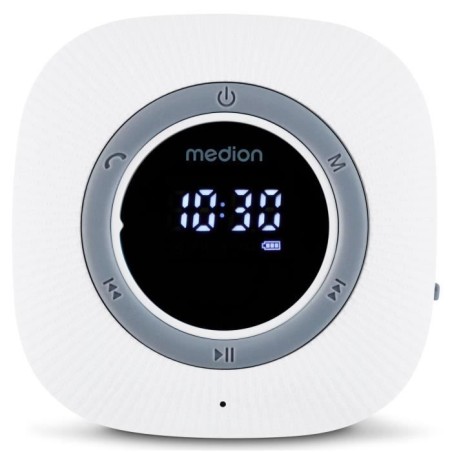 Radio de Douche - MEDION - FM - Bluetooth - IPX6 - Ventouse de fixatio