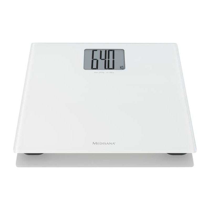 Pese-personne XL Medisana PS 470 Blanc - Charge maximale 250 kg - Gran Pese-personne XL Medisana PS 470 Blanc - Charge maximale 250 kg - Gran