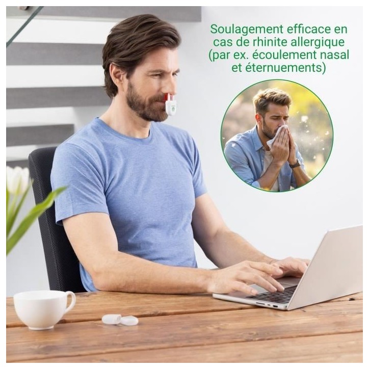 Appareil soulageant les rhinites allergiques / rhumes - MEDISANA - Medinose compact - Sans produit chimique - 3 minutes - Blanc Appareil soulageant les rhinites allergiques / rhumes - MEDISANA - Medinose compact - Sans produit chimique - 3 minutes - Blanc
