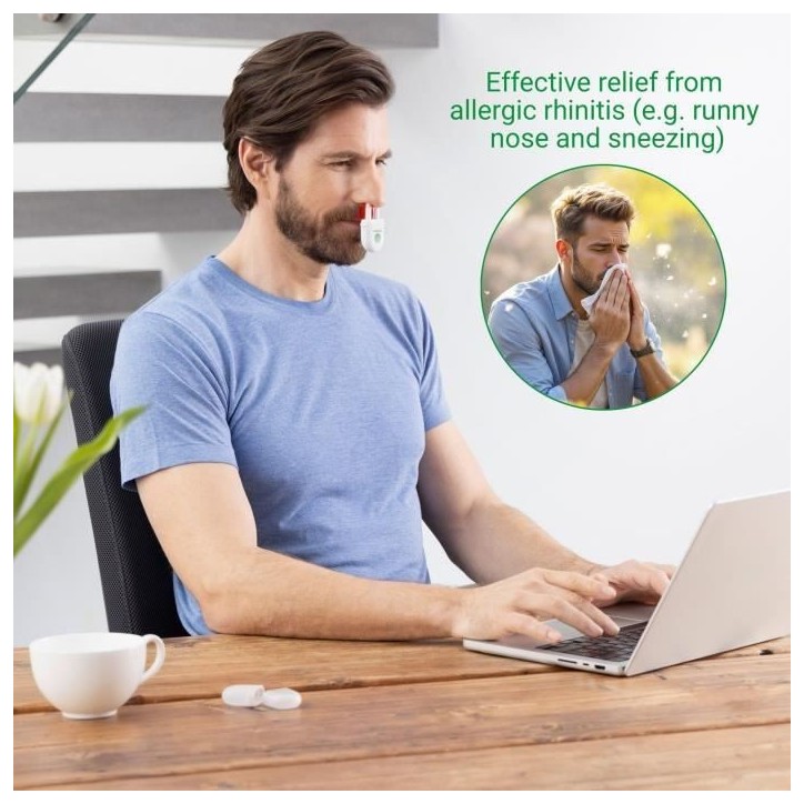 Appareil soulageant les rhinites allergiques / rhumes - MEDISANA - Medinose compact - Sans produit chimique - 3 minutes - Blanc Appareil soulageant les rhinites allergiques / rhumes - MEDISANA - Medinose compact - Sans produit chimique - 3 minutes - Blanc