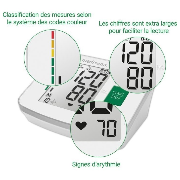 Medisana Tensiometre BU 512 Blanc Medisana Tensiometre BU 512 Blanc