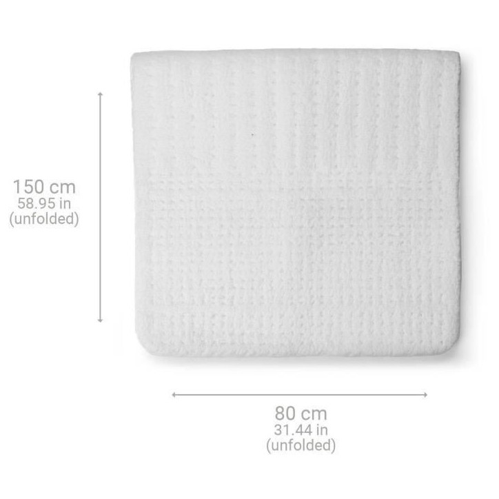 Surmatelas chauffant extra moelleux en polaire - MEDISANA - HU 672 - Chauffe-lit - 4 reglages - 3 minuteries - Lavable
