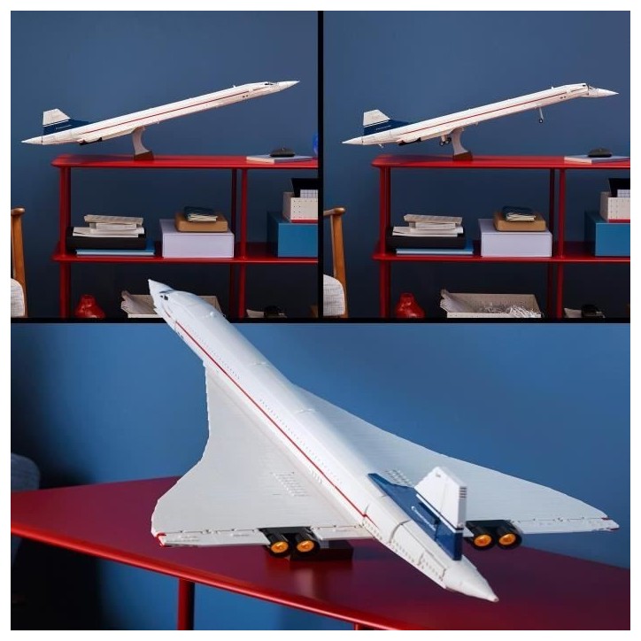 LEGO 10318 Exclu Cdiscount Icons Le Concorde, Maquette d'Avion a Construire pour les Adultes, Set de Véhicule d'Avion LEGO 10318 Exclu Cdiscount Icons Le Concorde, Maquette d'Avion a Construire pour les Adultes, Set de Véhicule d'Avion