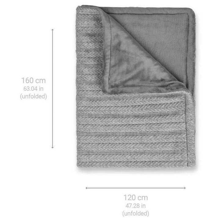 Couverture chauffante reversible en maille - MEDISANA - HB 680 - Chauffe rapide 120 W - Arret auto Couverture chauffante reversible en maille - MEDISANA - HB 680 - Chauffe rapide 120 W - Arret auto
