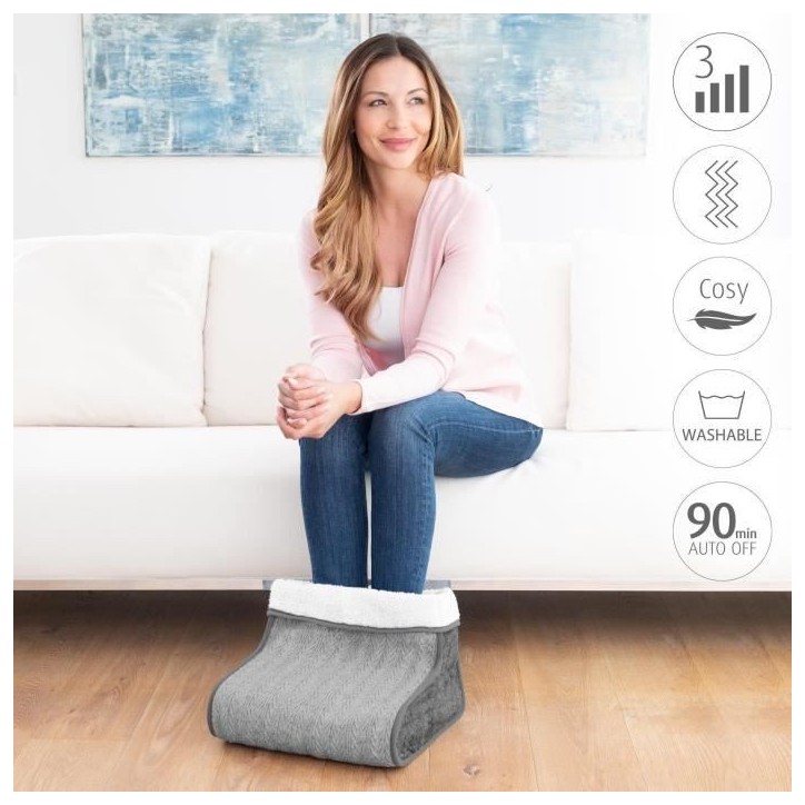 Chauffe-pieds - MEDISANA - FW 150 - 6 niveaux de température - Minuteur - Lavable - Rechauffe et soulage Chauffe-pieds - MEDISANA - FW 150 - 6 niveaux de température - Minuteur - Lavable - Rechauffe et soulage