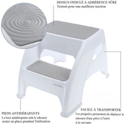 Tabouret marchepied - DREAMBABY - Toddler & Me 2 Up - Antidérapant et